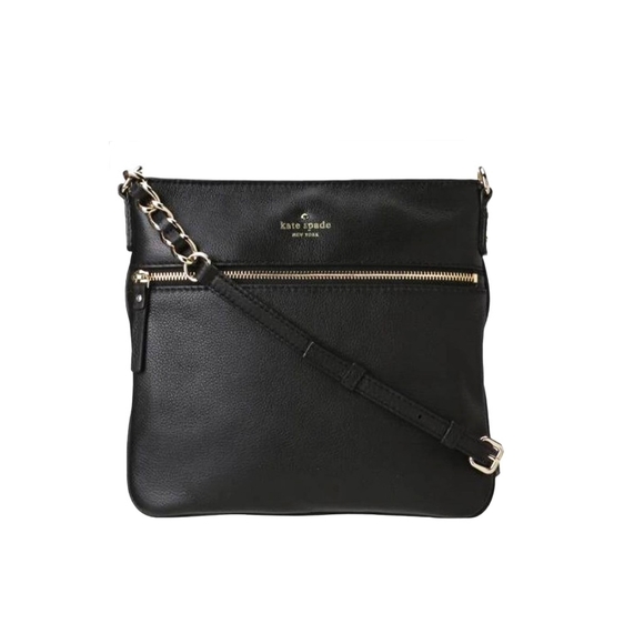 kate spade Bags Kate Spade Jackson Black Leather Top Zip Crossbody 5 X 10 Poshmark